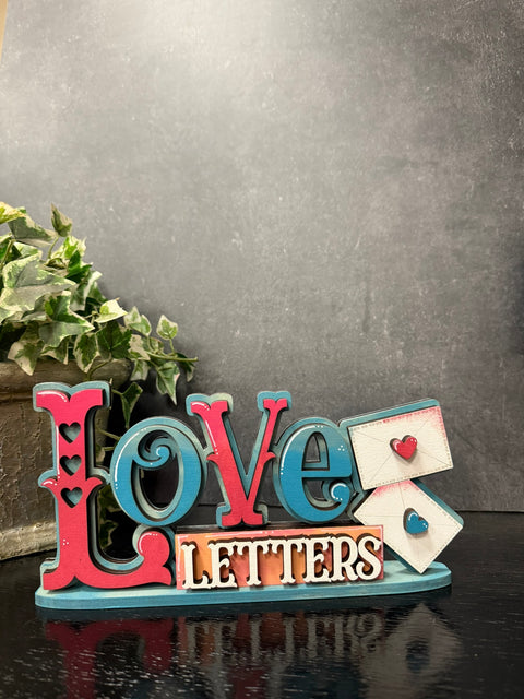 Love Letters Shelf Sitter Valentine Shelf Sitter