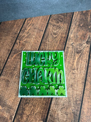 Mini St. Patrick's Day Leaning Sandwich Board Tiles St. Patrick's Day Interchangeable Lucky Charm  