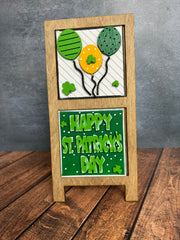 Mini St. Patrick's Day Leaning Sandwich Board Tiles St. Patrick's Day Interchangeable   