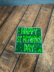 Mini St. Patrick's Day Leaning Sandwich Board Tiles St. Patrick's Day Interchangeable Happy St. Day  