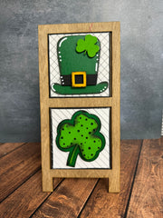 Mini St. Patrick's Day Leaning Sandwich Board Tiles St. Patrick's Day Interchangeable   