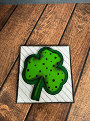 Mini St. Patrick's Day Leaning Sandwich Board Tiles St. Patrick's Day Interchangeable Double Clover  