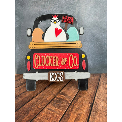 Farmhouse Chicken Truck Interchangeable Add On with Truck  