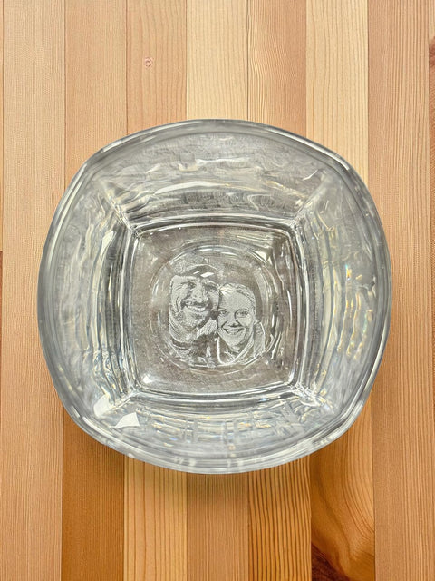 Engraved Decanter Set with 2 Glasses, Unique Personalized Drinkware, Perfect Wedding or Housewarming Gift