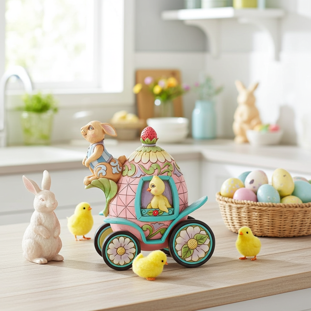 2nd Annual Bunnies Onward Toward Easter Figurine by Jim Shore