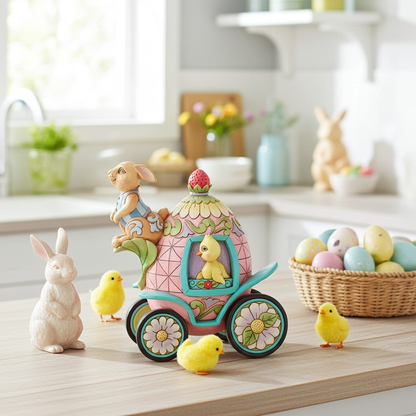 2nd Annual Bunnies Onward Toward Easter Figurine by Jim Shore