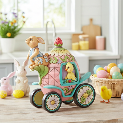 2nd Annual Bunnies Onward Toward Easter Figurine by Jim Shore