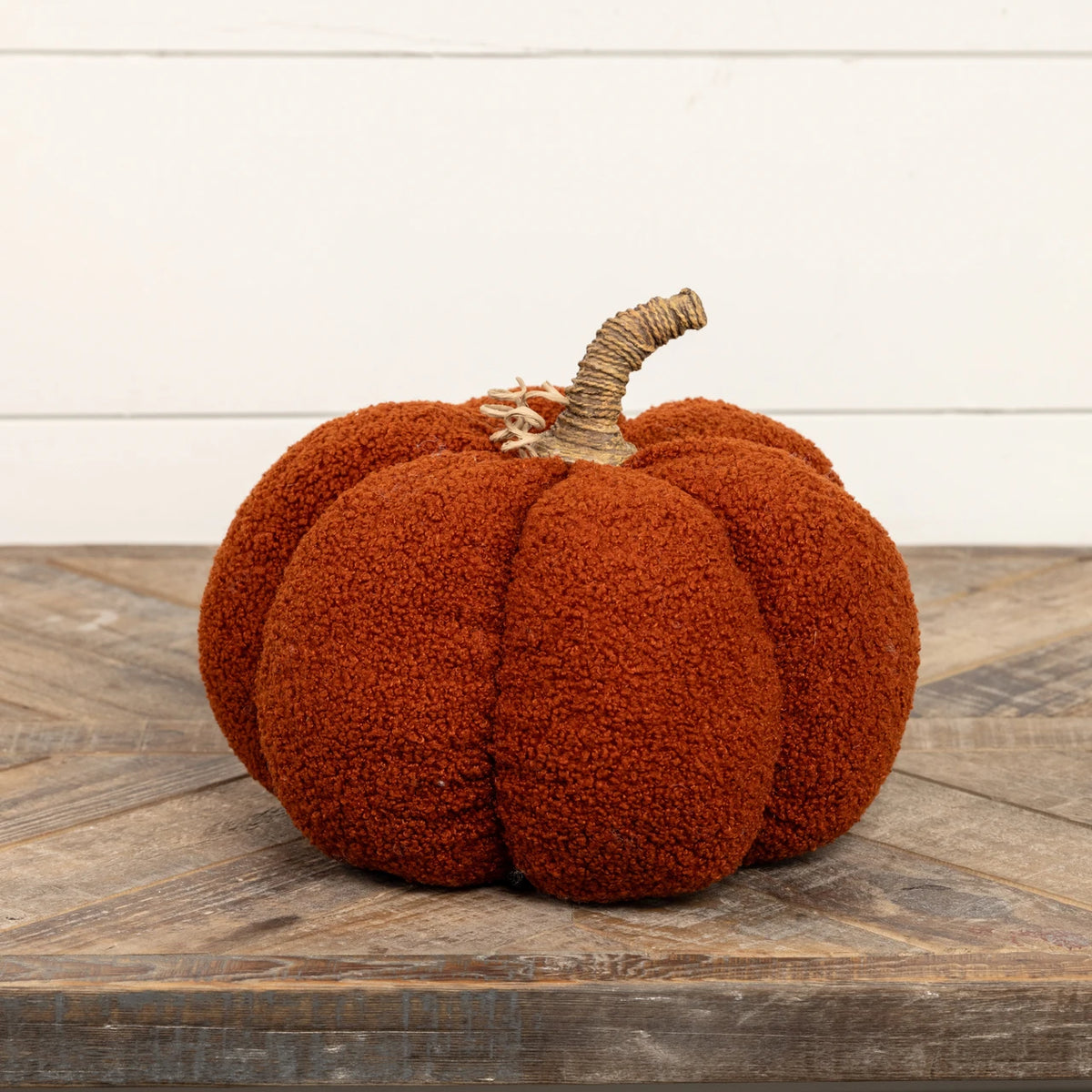 Dark Orange Boucle Pumpkin