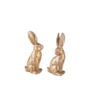 RAZ 18.25" Rabbit with Tray - Easter Decor, Spring Holiday Display, Cute Bunny Figurine for Home & Gift Shelf Sitter