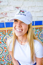It's My Final Fiesta | Let's Get Smashed - Embroidered Bachelorette Party Dad Hats Bachelor embroidered ballcap White