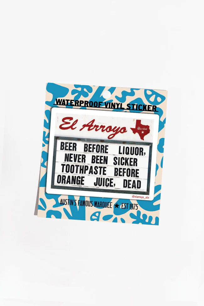 Beer Before Liquor - Sticker Stickers