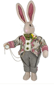 23" Mr. Easter Bunny - Spring Decor & Easter Home Decoration, Cute Bunny Figure, Festive Easter Decorations for Your Home Easter Shelf Sitter