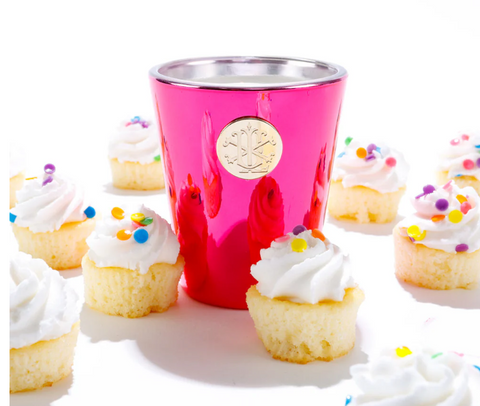 LUX Birthday Cake- 8oz Designer Box Candle Candle Holder   