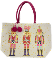 Guess and Company - Printed Gold Foil Nutcracker Tote Bag Tote Bag   