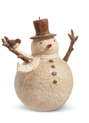 RAZ - 8" Whimsical Snowman Ornament christmas ornament Arms Up  