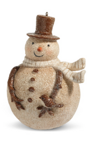 RAZ - 8" Whimsical Snowman Ornament christmas ornament Arms Down  