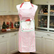 Guess and Company - Oh Christmas Treats Ticking Apron Kitchen Ware   