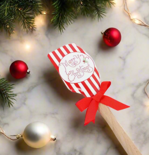 Guess and Company - Merry Christmas Red Stripe Silicone Spatula Kitchen Ware