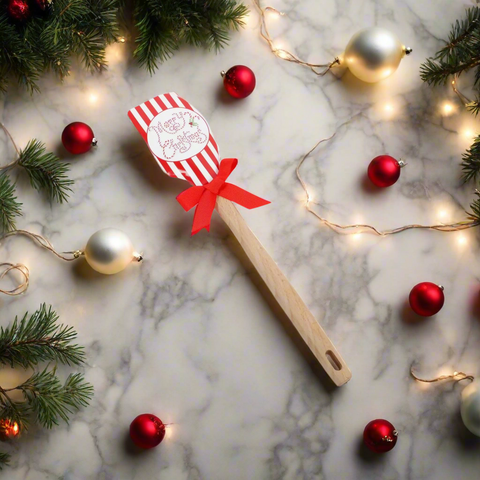 Guess and Company - Merry Christmas Red Stripe Silicone Spatula Kitchen Ware