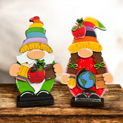 Teacher Gnomes whimsical wooden figures, ideal for celebrating educators & classroom decorations gift Teacher Gnome