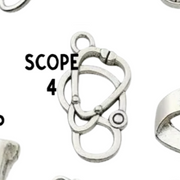 Silver Nurse Pendant Charms, Shiny Healing Symbol Necklace, Thoughtful Gift for Nurses & Caregivers Nurse charm Scope 4