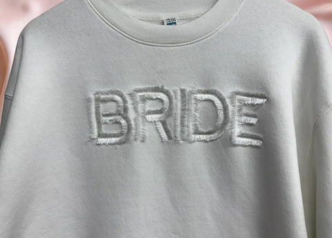 Embroidery Fringe -BRIDE-Premium Crewneck Sweatshirt