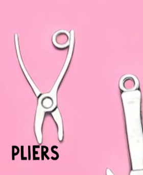 Mini Tool Pendant Charms, Ideal Crafting Jewelry for Tool Lovers Gift Tool Charms Pliers
