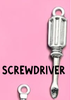 Mini Tool Pendant Charms, Ideal Crafting Jewelry for Tool Lovers Gift Tool Charms Screw Driver