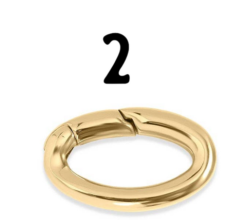 18K Gold PVD Carabiner Clasp, Durable Luxury Connector for Necklace or Bracelet, Perfect Jewelry Making Gift 2