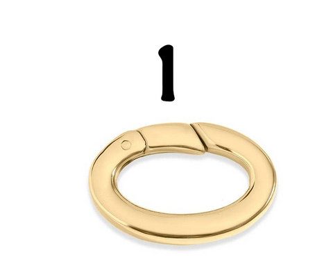 18K Gold PVD Carabiner Clasp, Durable Luxury Connector for Necklace or Bracelet, Perfect Jewelry Making Gift 1