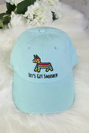 It's My Final Fiesta | Let's Get Smashed - Embroidered Bachelorette Party Dad Hats Bachelor embroidered ballcap