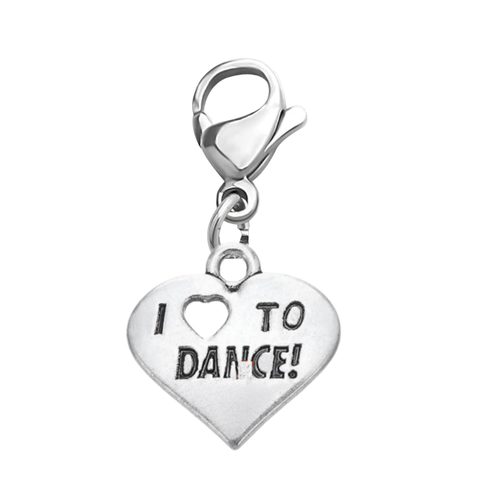 Dance Charm I Love to Dance! Heart