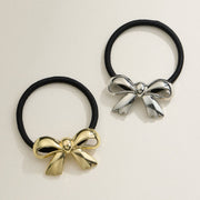 Metallic Bow Hair Tie