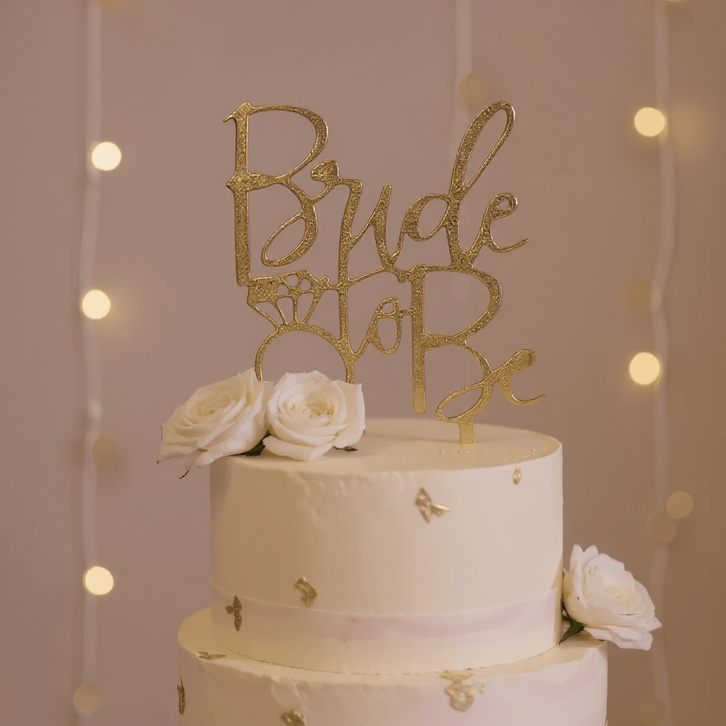 Acrylic Wedding Cake Topper, Gold \u0026 Glitter Color Options, Elegant Dec –  Nifty Decor \u0026 More, image size:1024x1024