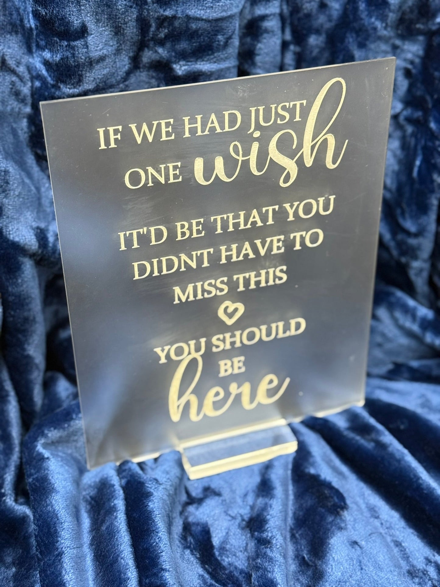 Acrylic Wedding Reserved Seating Placard (set of 2 - Bride & Groom) - Nifty Decor & More