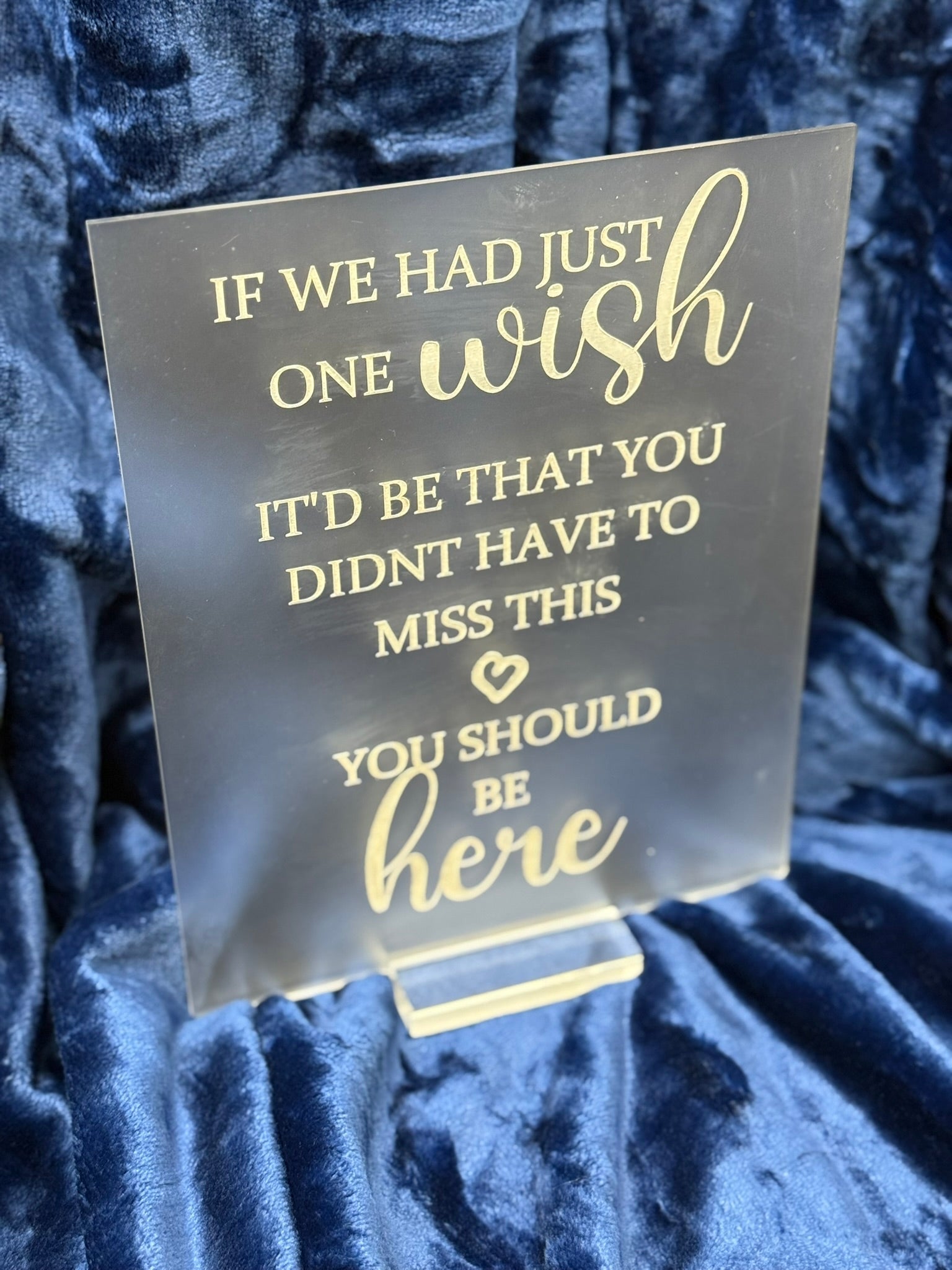 Acrylic Wedding Reserved Seating Placard (set of 2 - Bride & Groom) - Nifty Decor & More
