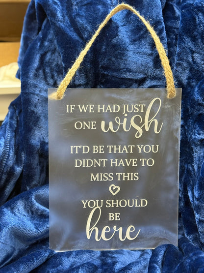 Acrylic Wedding Reserved Seating Placard (set of 2 - Bride & Groom) Supplies