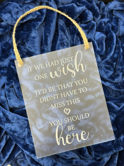 Acrylic Wedding Reserved Seating Placard (set of 2 - Bride & Groom) Supplies