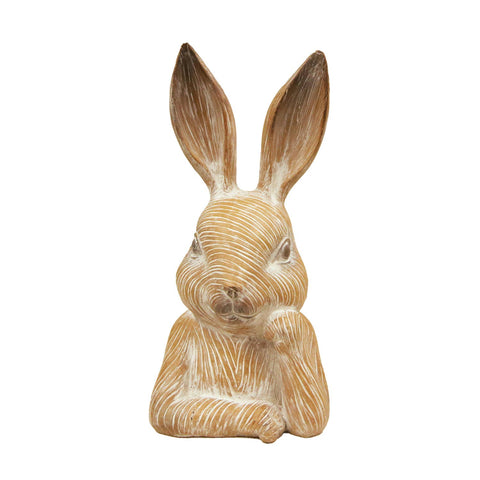 Small Resin Thinking Bunny | Cute Spring Decor | Charming Bunny Figurine | Perfect for Easter & Home Decoration