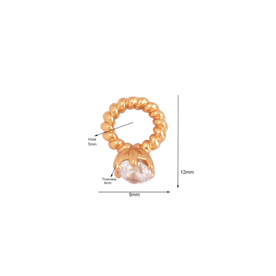 Wedding Ring Charm, Delicate Bracelet & Necklace Add-on, Charming Gift for Brides & Loved Ones Wedding Ring charm