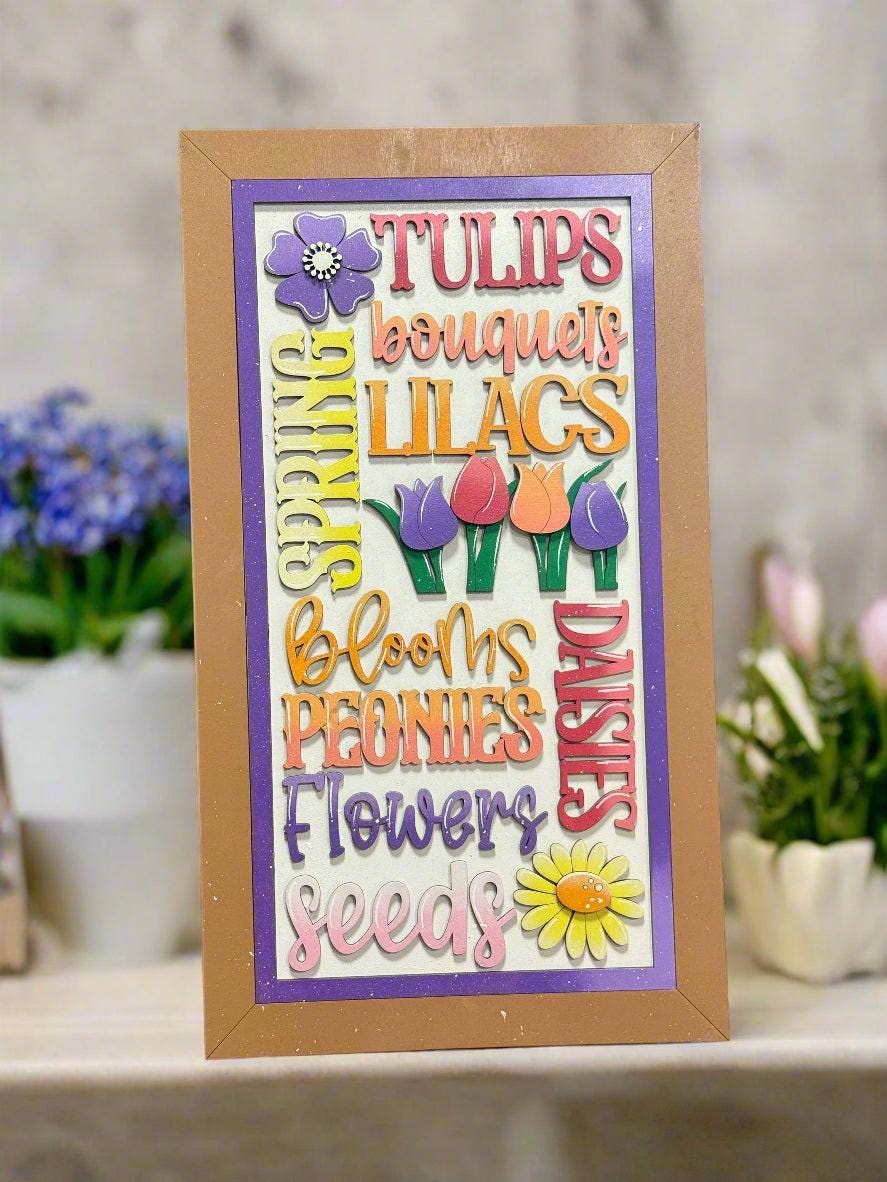 All Things Flower Sign | Charming Home Decor, Floral Wall Art, Decorative Signage, Unique Gifts, Indoor & Outdoor Decor - Nifty Decor & More