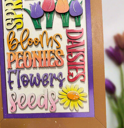 All Things Flower Sign | Charming Home Decor, Floral Wall Art, Decorative Signage, Unique Gifts, Indoor & Outdoor Decor