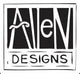 Logo of Alle Designs with a stylized 'A' and 'D' in black on a white background