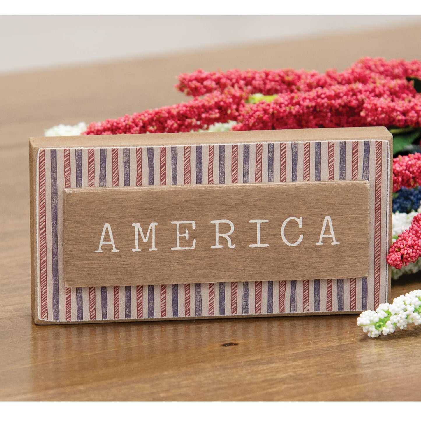 America Striped Block - Nifty Decor & More