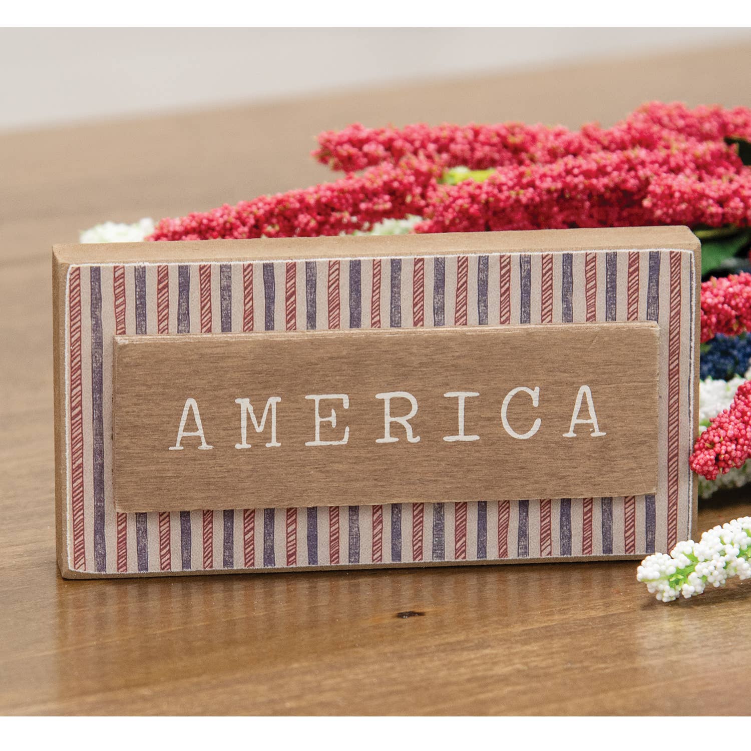 America Striped Block - Nifty Decor & More