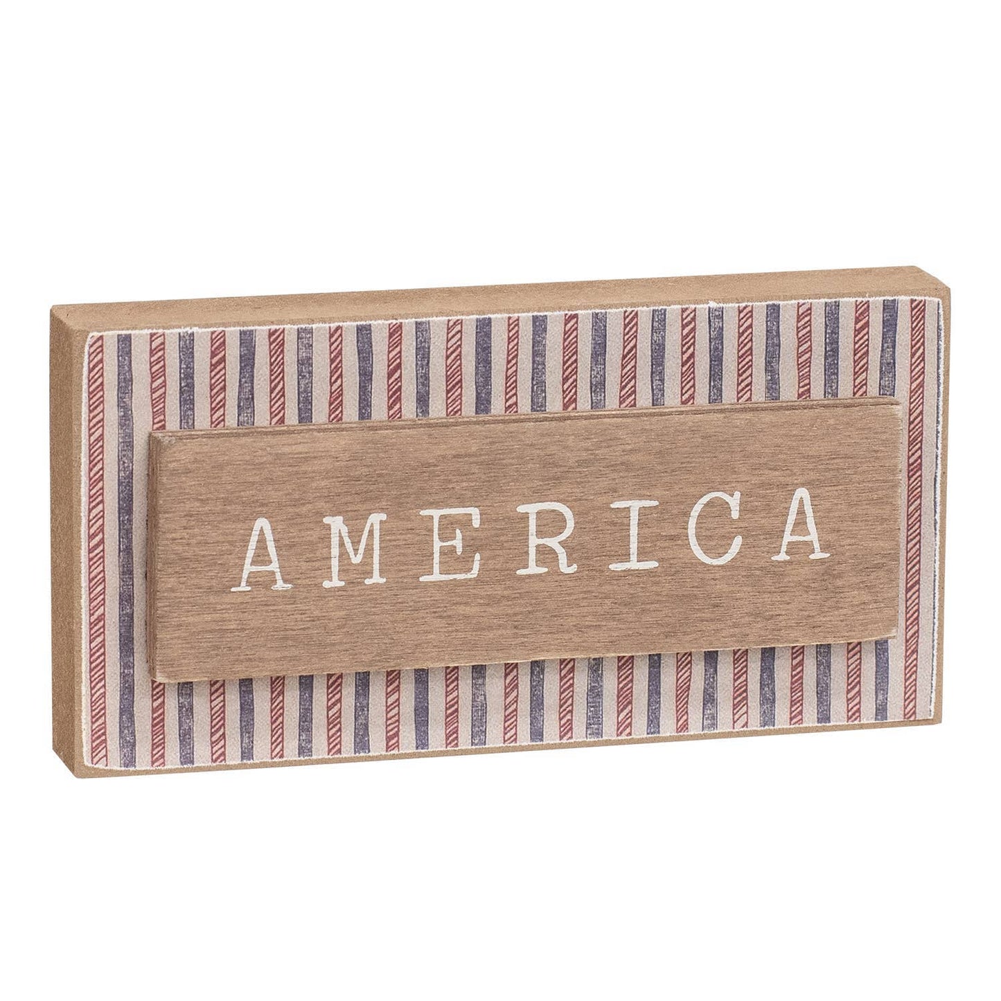 America Striped Block - Nifty Decor & More