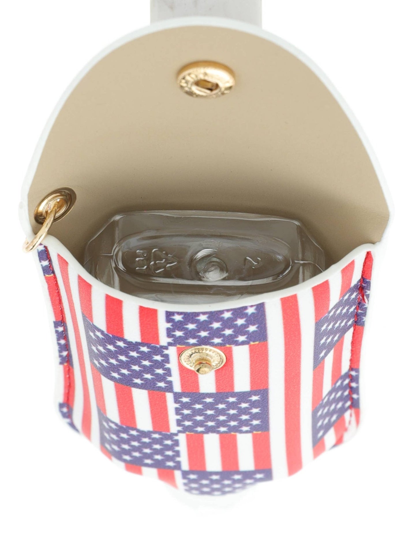 American Flag Hand Sanitizer Holder Keychain - Nifty Decor & More