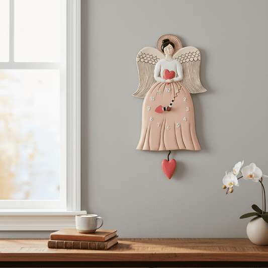 Angel Love Wall Clock - Nifty Decor & More