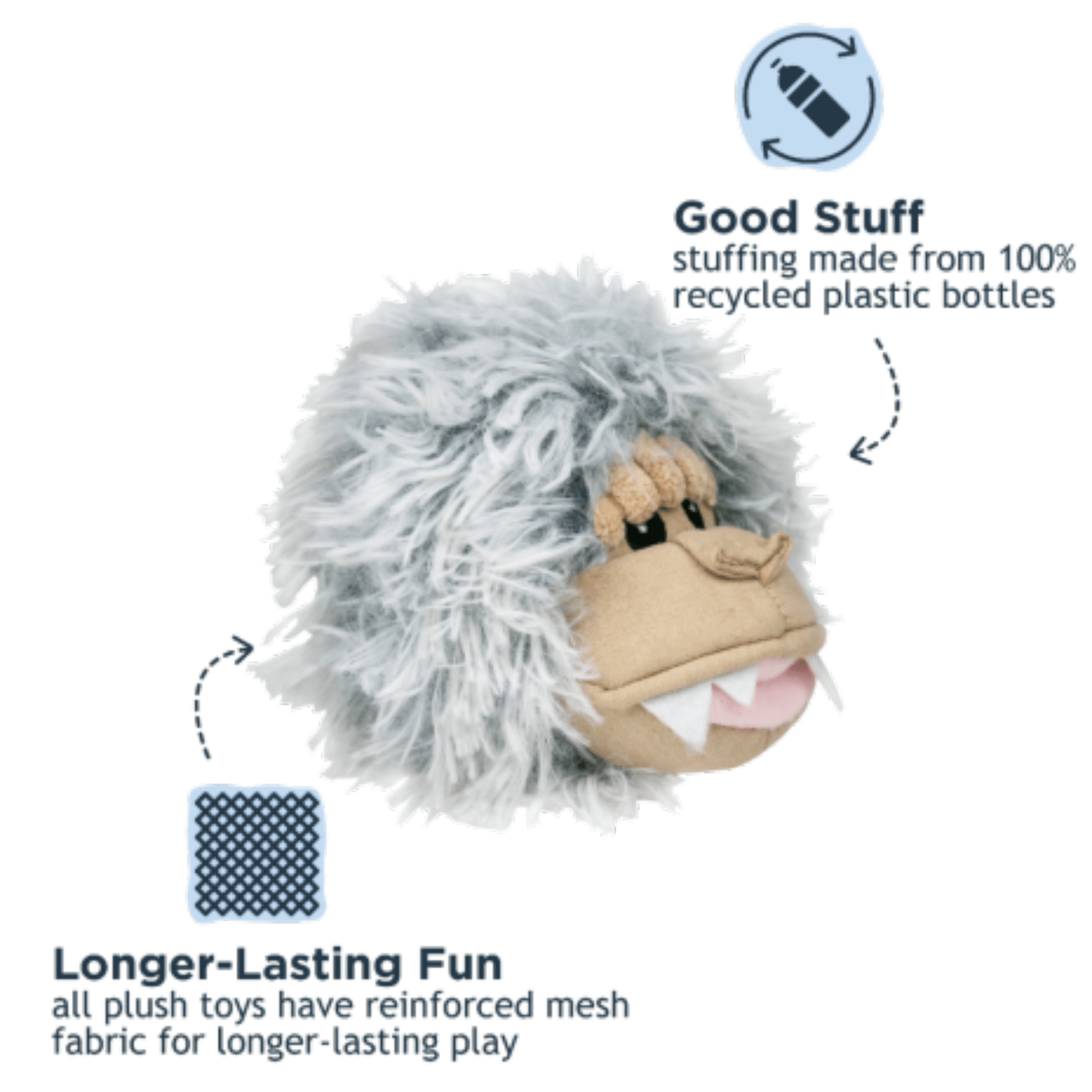 Animal Head 2 - in - 1 Fetch Ball Dog Toy - Nifty Decor & More