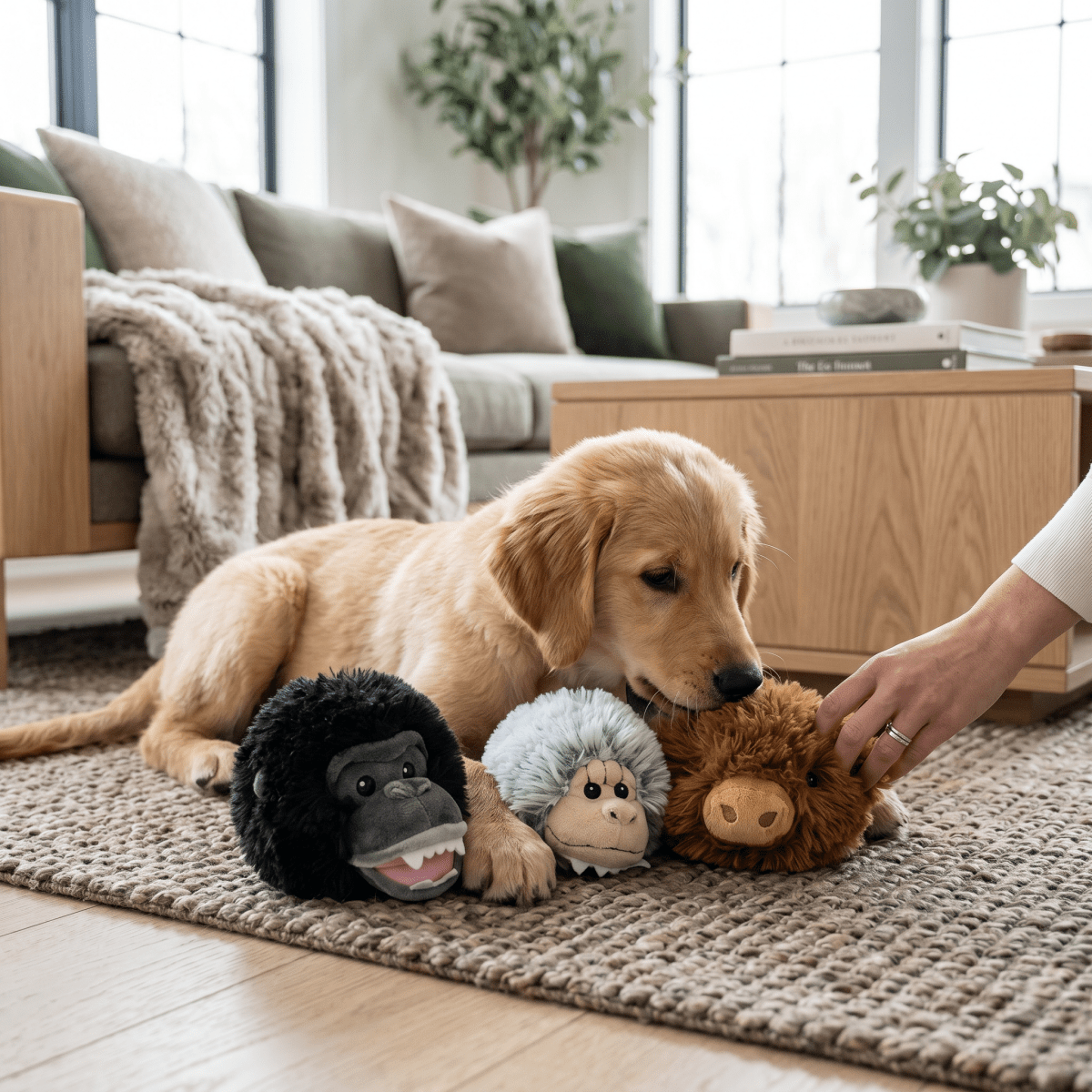 Animal Head 2-in-1 Fetch Ball Dog Toy - Nifty Decor & More